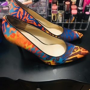 Multicolored Nine West heels